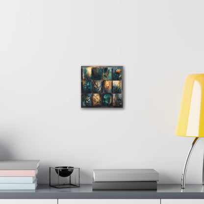 Natures Blue Green Series #2 -Botanical Wall Art, Nature-Inspired Home Décor, Eco-Friendly Canvas Print, Greenery Art Piece, Living Room Wall Hanging