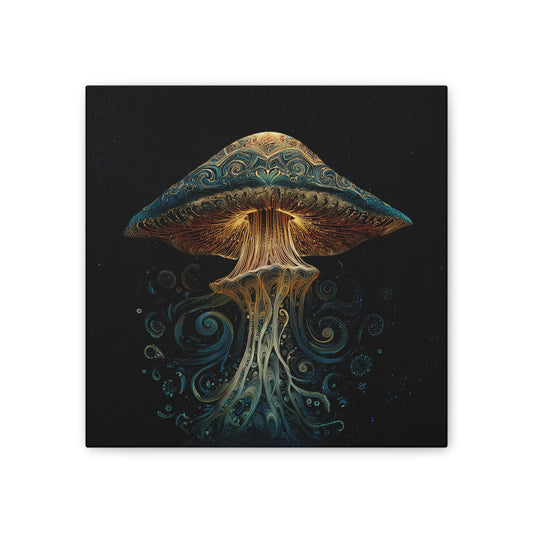 Swirl -Mushroom Canvas Art,