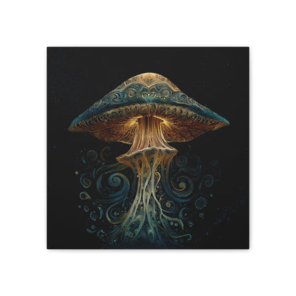 Swirl -Mushroom Canvas Art,