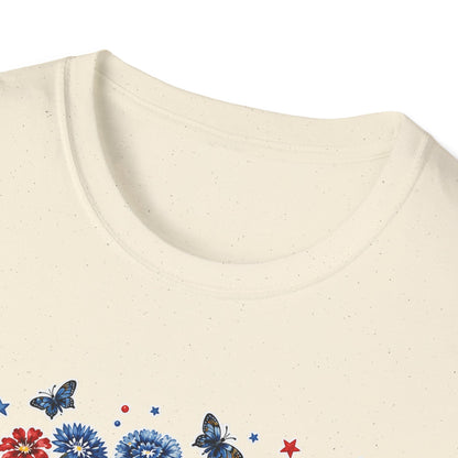America 250th Birthday T-Shirt – July 4, 1776–2026 Patriotic Floral Tee