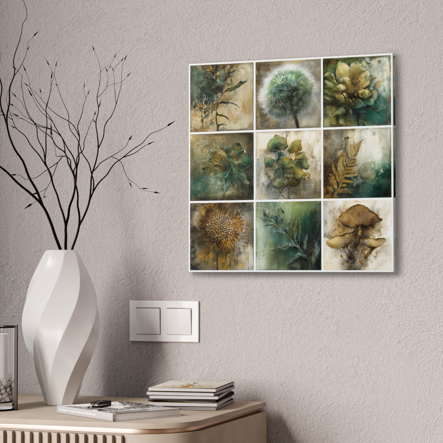 Natures Green Series #4 -Artistic Nature Canvas Wall Art, Plant Decor, Botanical Prints, Home Decor, Eco-Friendly Gift