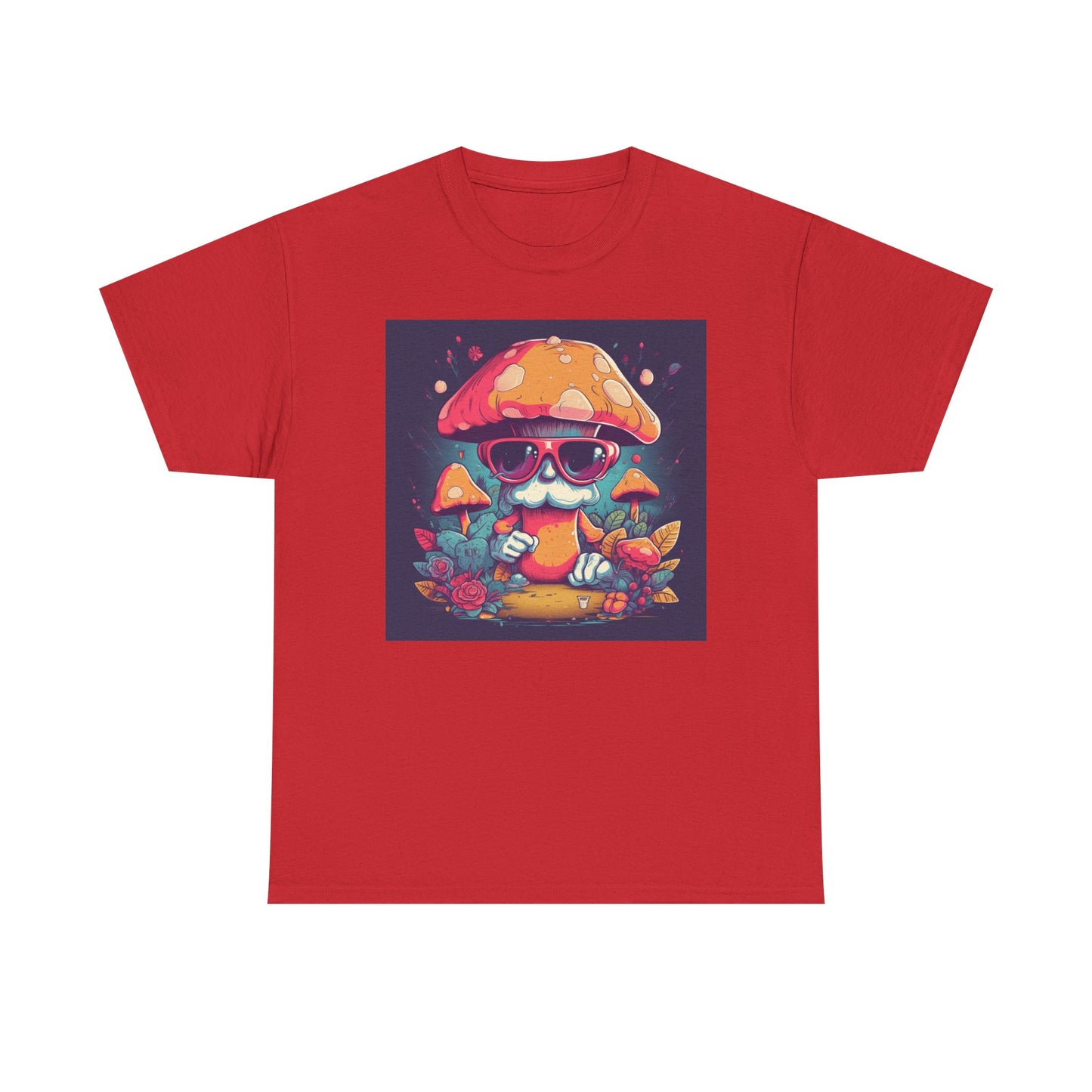 Cool Mushroom Graphic Tee, Retro T-Shirt, Unique Gift for Nature Lovers, Eco-Friendly Apparel, Perfect for Parties and Festivals