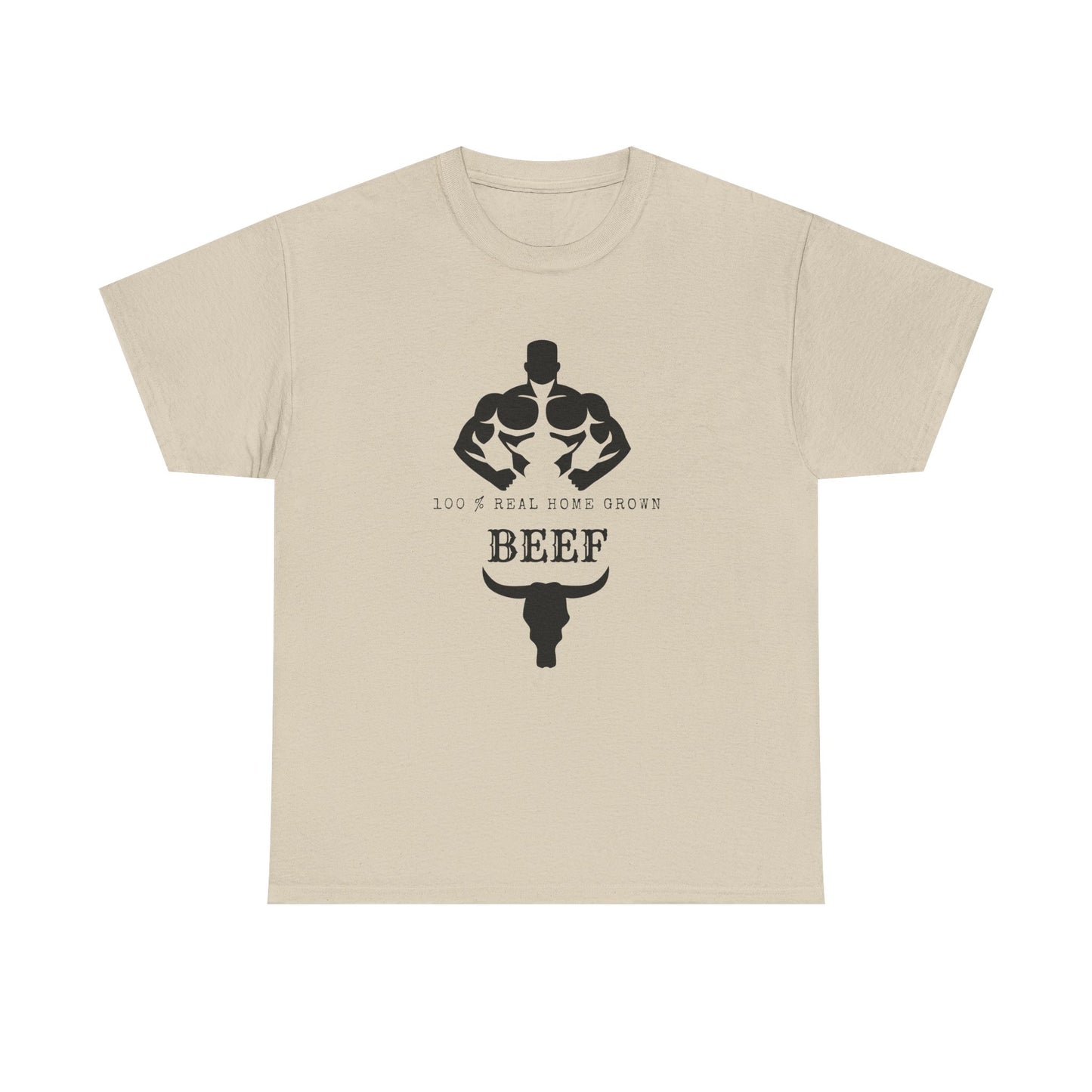 100% Beef -Unisex Tee, Perfect Gift for Workout Enthusiasts, Fitness Club, Gym Wear, Bodybuilding Fashion, Casual Daily Wear