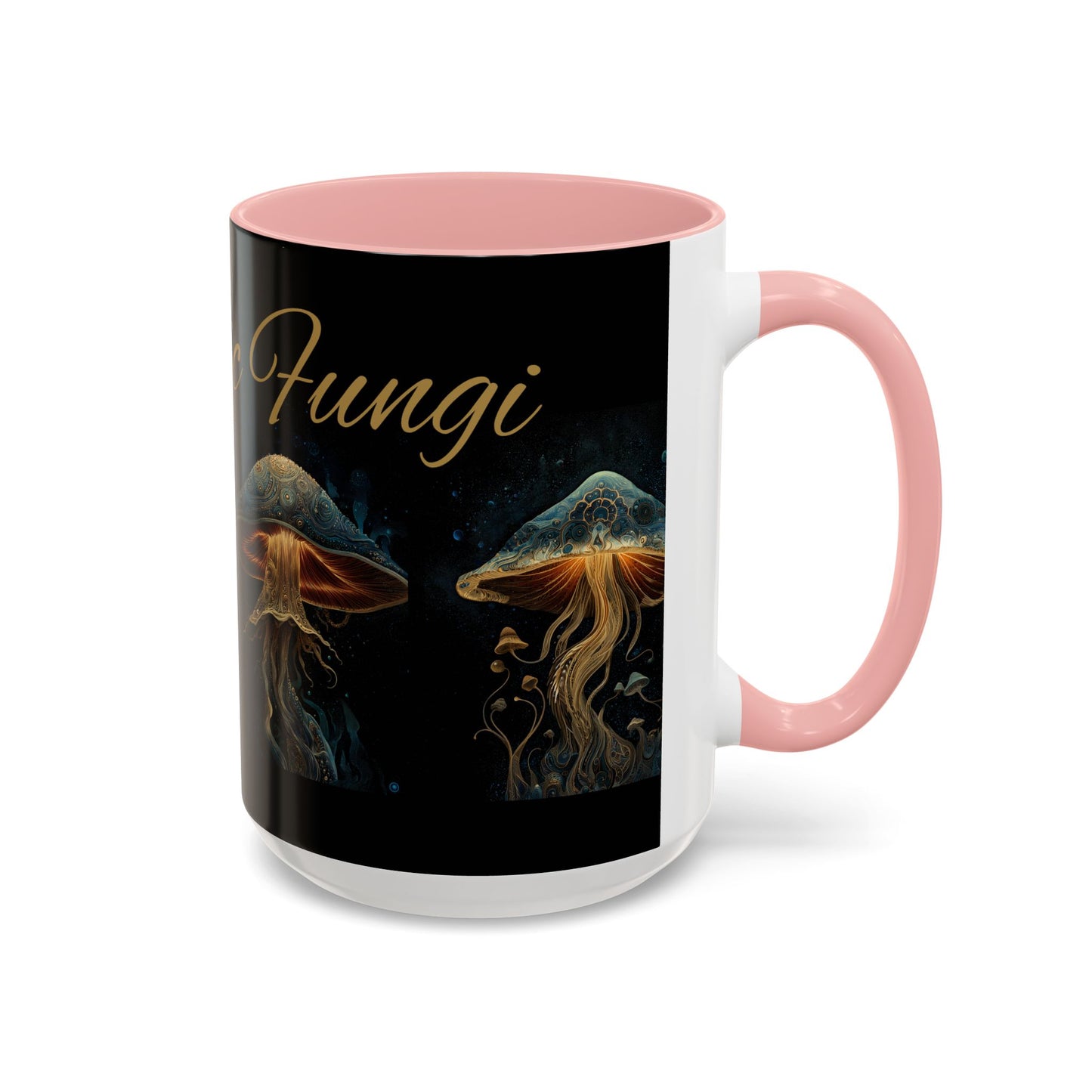 Dark Fantastic Fungi Coffee Mug - Magical Ocean Mushroom Art (11/15oz)