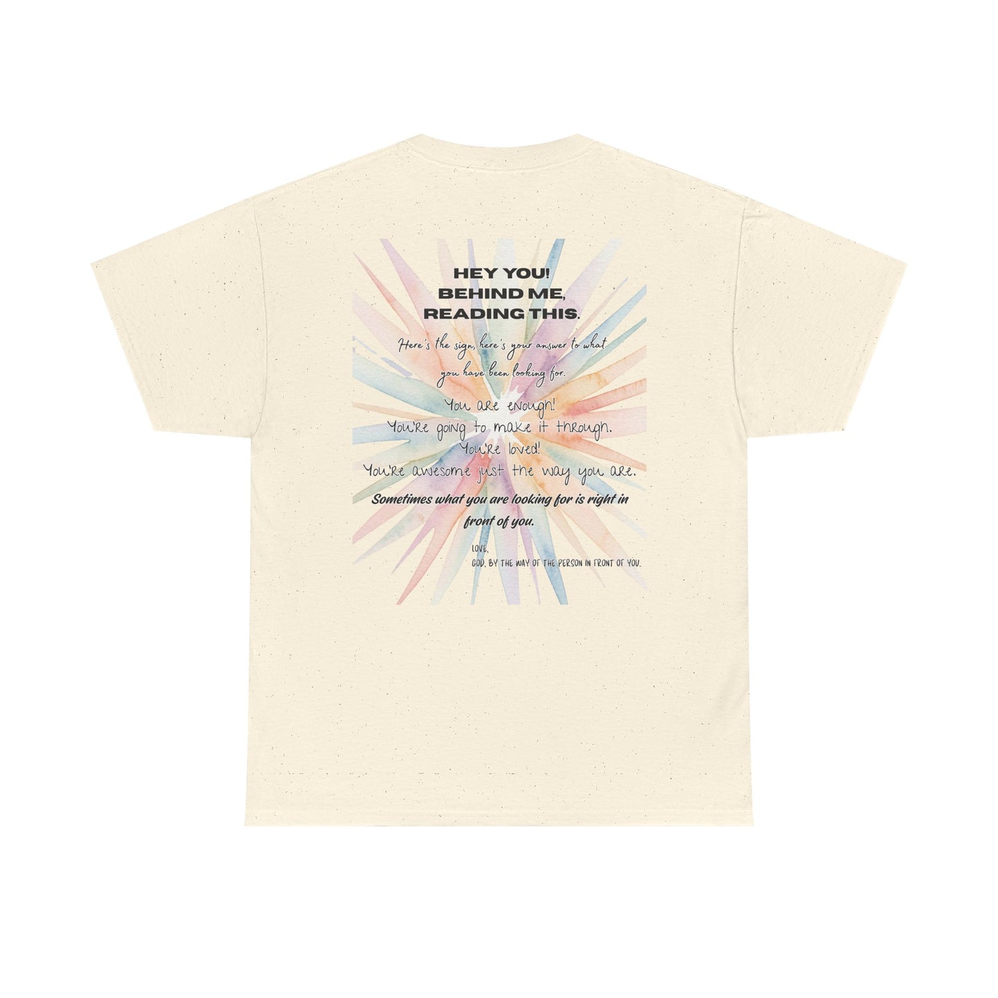 Here's Your Answer (colorful sunburst, motivational verse)