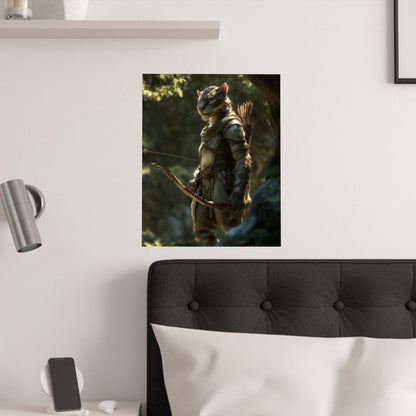 Tabaxi Ranger PAPER POSTER — Fantasy Art - Satin 210gsm