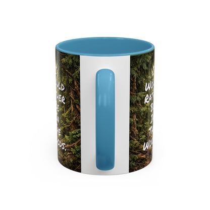 "My Spore Time Is Spent Mushroom Hunting" #2 Accent Coffee Mug (11/15oz)