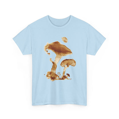 Artistic Spore Print Mushroom Graphic Tee, Unisex Heavy Cotton T-Shirt, Stylish Casual Wear, Eco-Friendly Gift, Nature Lover Apparel