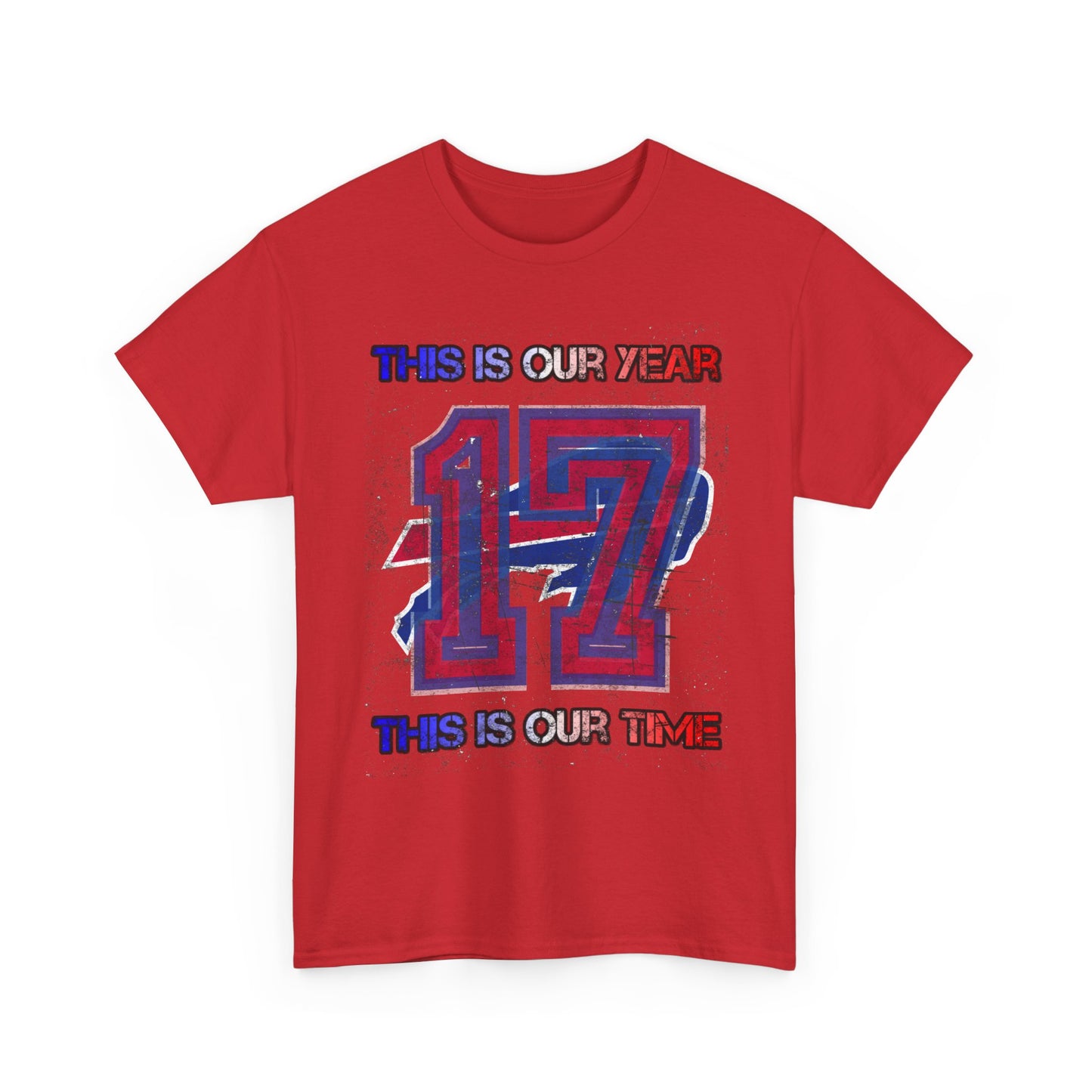 This Is Our Year 17 -Celebratory Unisex Heavy Cotton Tee, Customizable Year Shirt, Perfect for Birthdays, Team Events, Youth Spirit Gear, Everyday Comfort