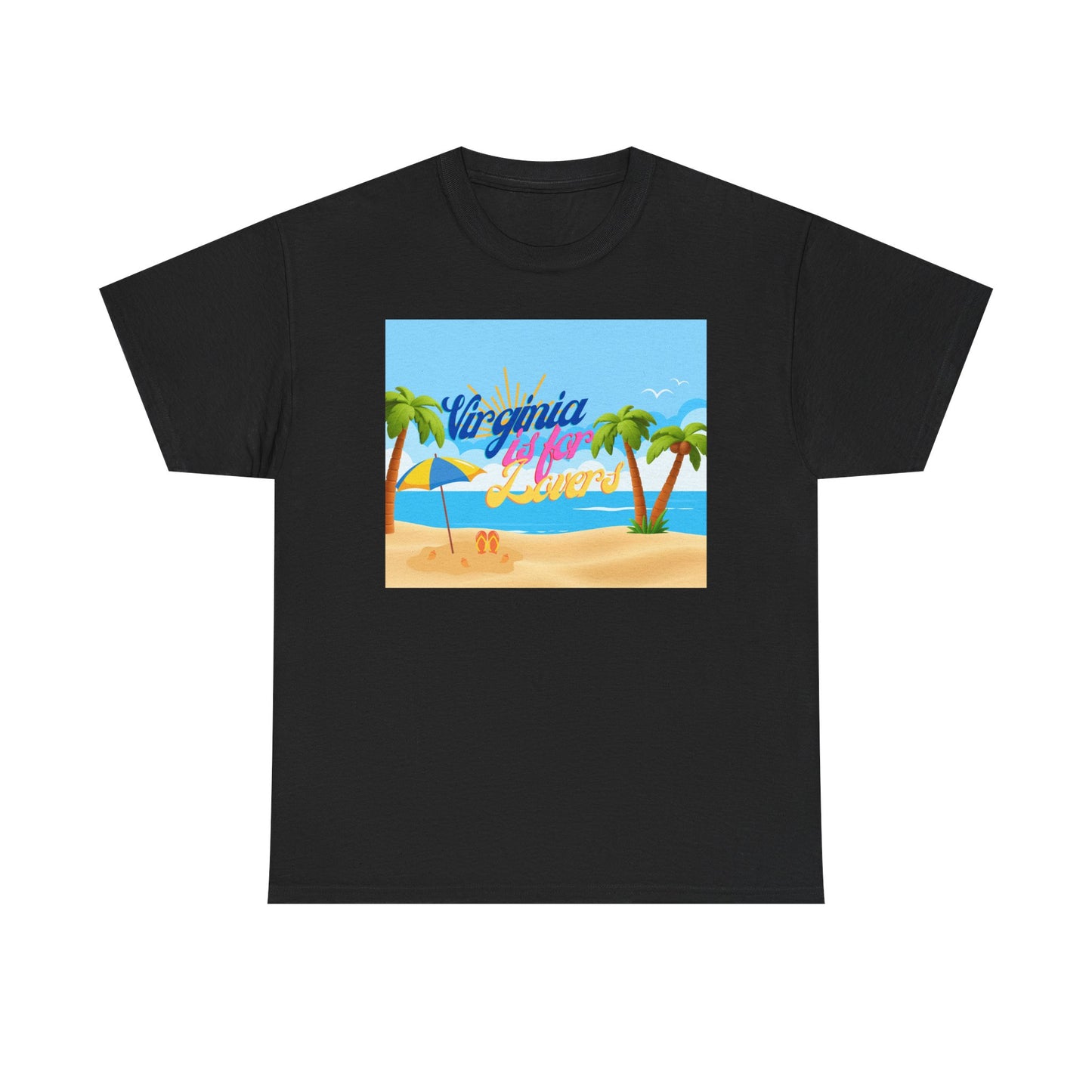 Virginia Is For Lovers - Beach Summer Vibes Tee, Beach Tee, Vacation Shirt, Summer T-Shirt, Graphic Tee, Unisex Cotton Top
