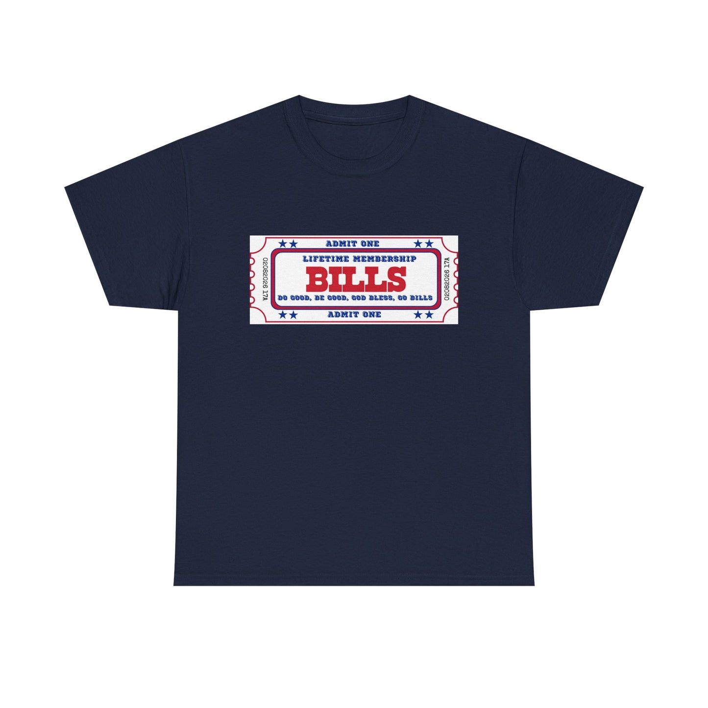 BILL Lifetime Membership - Retro Ticket Style Tee, Vintage Graphic T-Shirt, Casual Outing Shirt, Gift for Friends, Concert, Sports Event Apparel