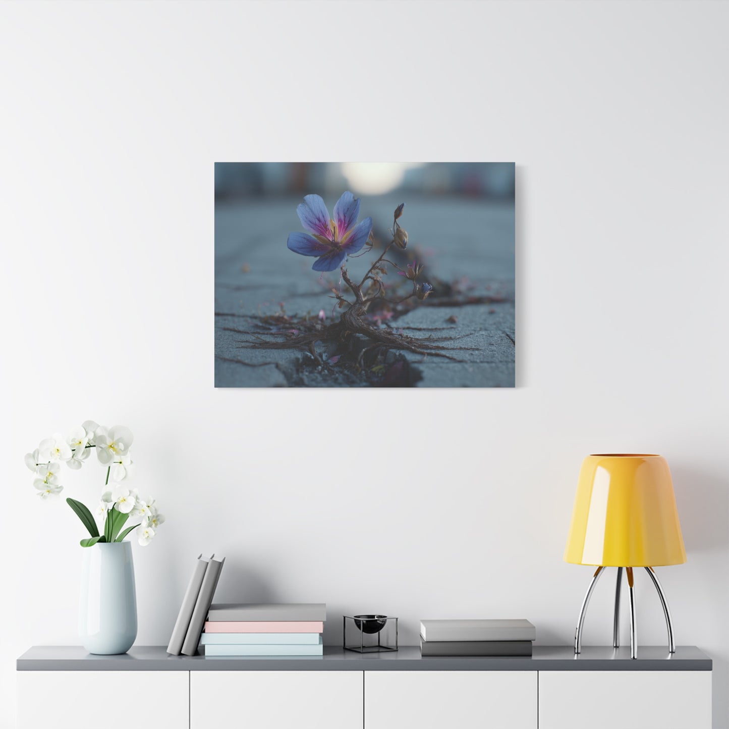 Defiance Through Concrete: Resilient Floral Macro, Urban Nature Photography--1aceswild.myshopify.com