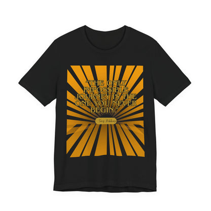 Inspiring Quote Tee, Unisex Jersey Short Sleeve Tee, Motivational T-Shirt, Gift for Dreamers, Positive Vibes Apparel, Journey Inspiration