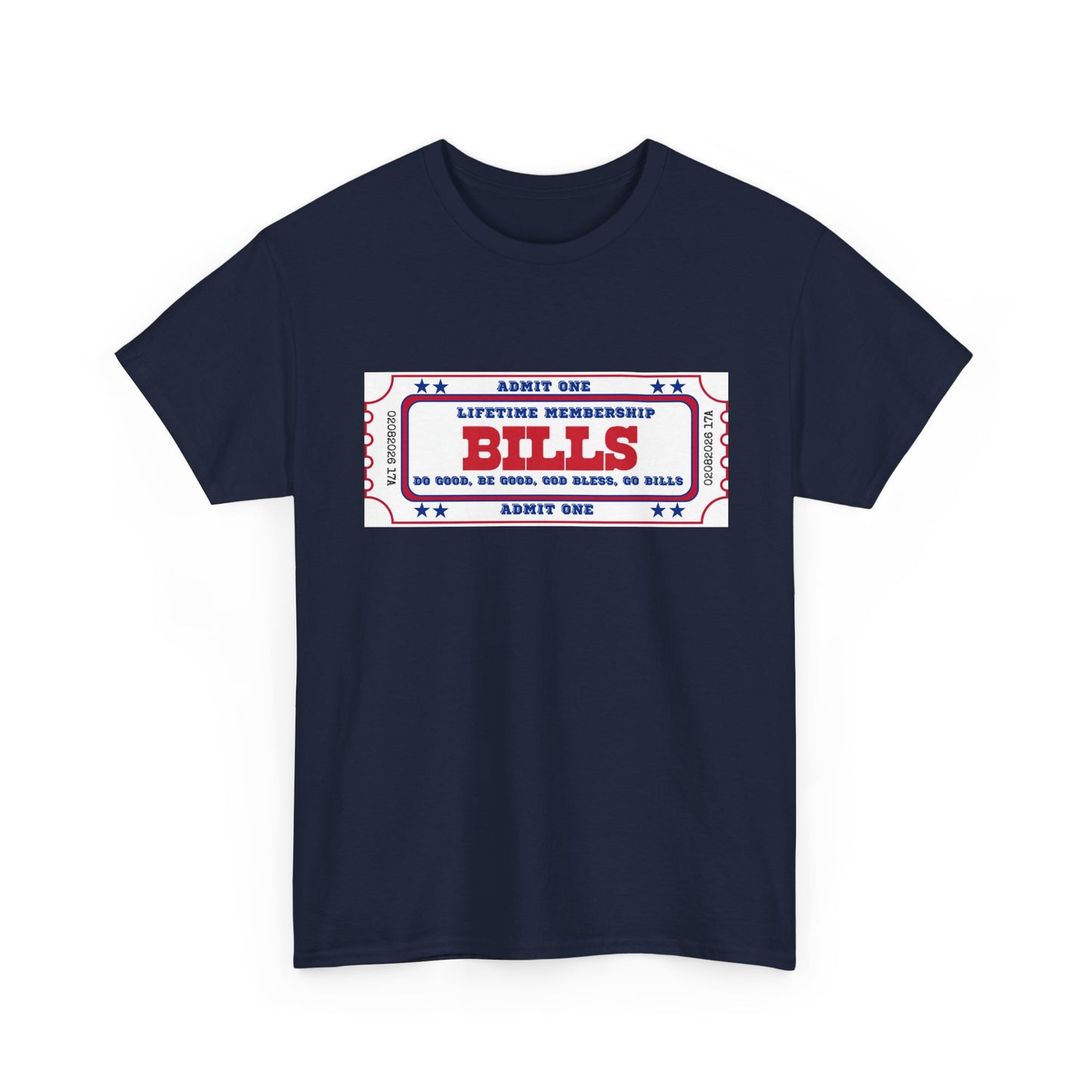 BILL Lifetime Membership - Retro Ticket Style Tee, Vintage Graphic T-Shirt, Casual Outing Shirt, Gift for Friends, Concert, Sports Event Apparel