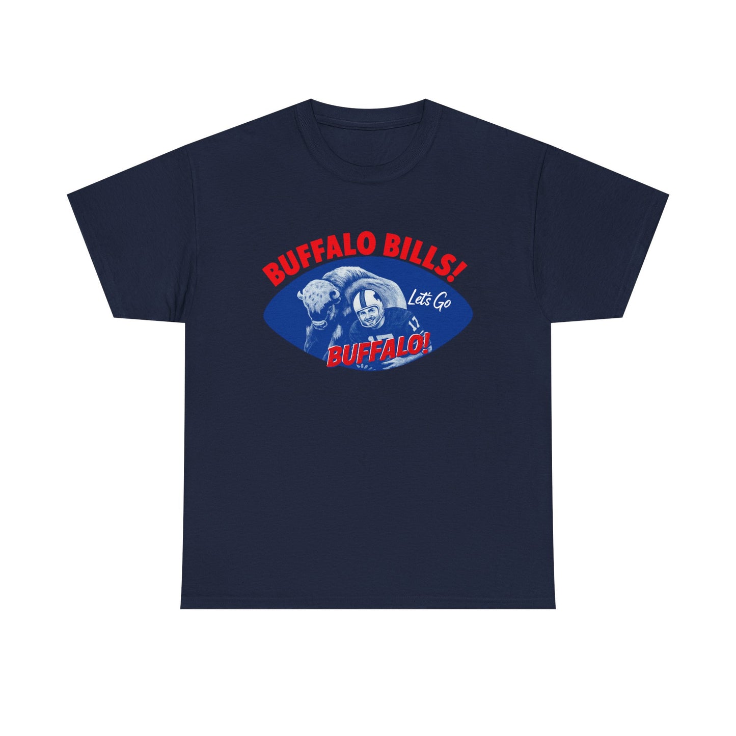 What is Old is New Again Buffalo Bills Tee -Heavy Cotton Tee, unisex sports shirt, fan apparel, game day shirt, gift for football lovers, team pride clothing