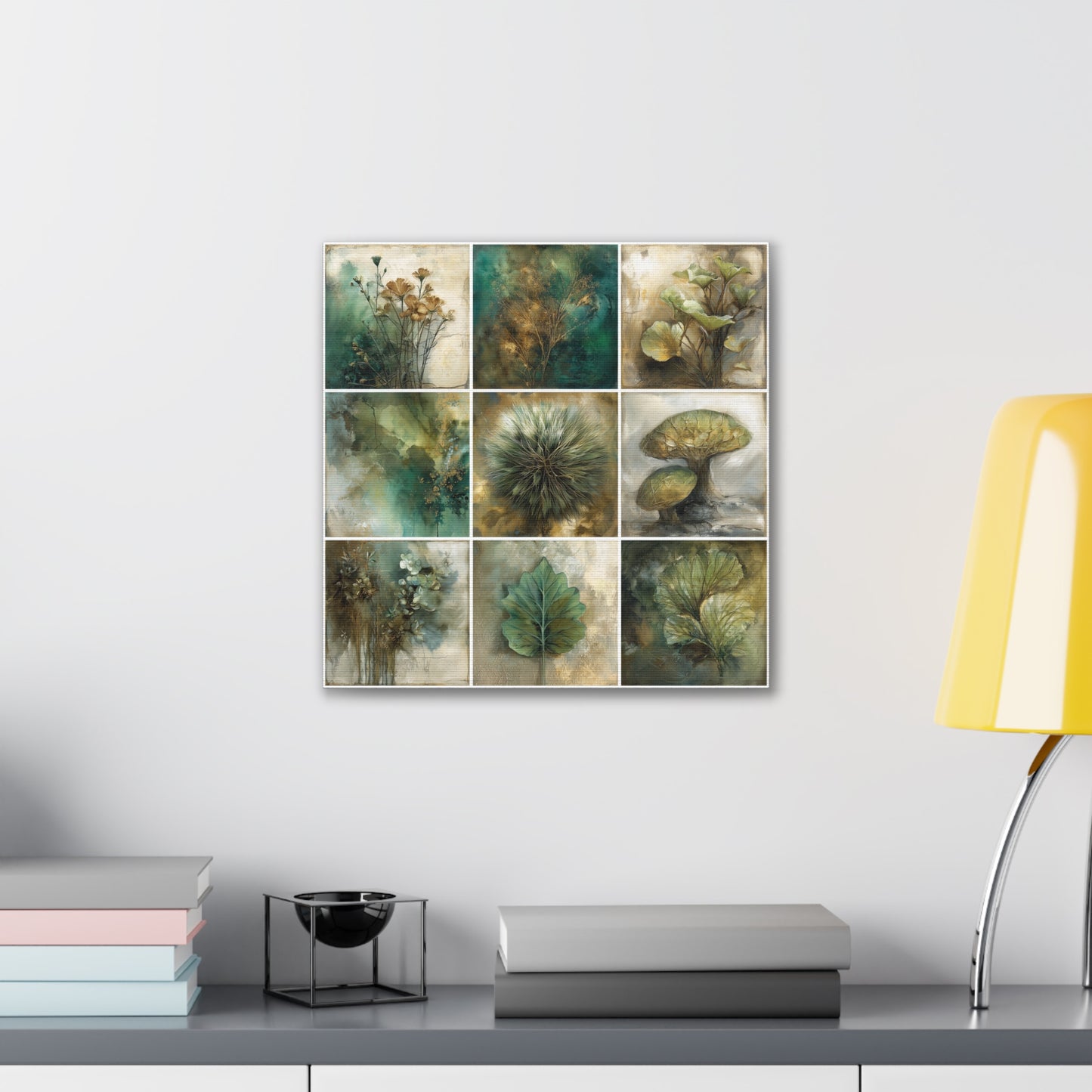 Natures Green Series #5 -Botanical Wall Art, Nature-Inspired Home Décor, Eco-Friendly Canvas Print, Greenery Art Piece, Living Room Wall Hanging