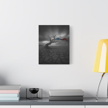Twisted in the Wind. Stretched Canvas Print, Artistic Wall Decor, Modern Art.
