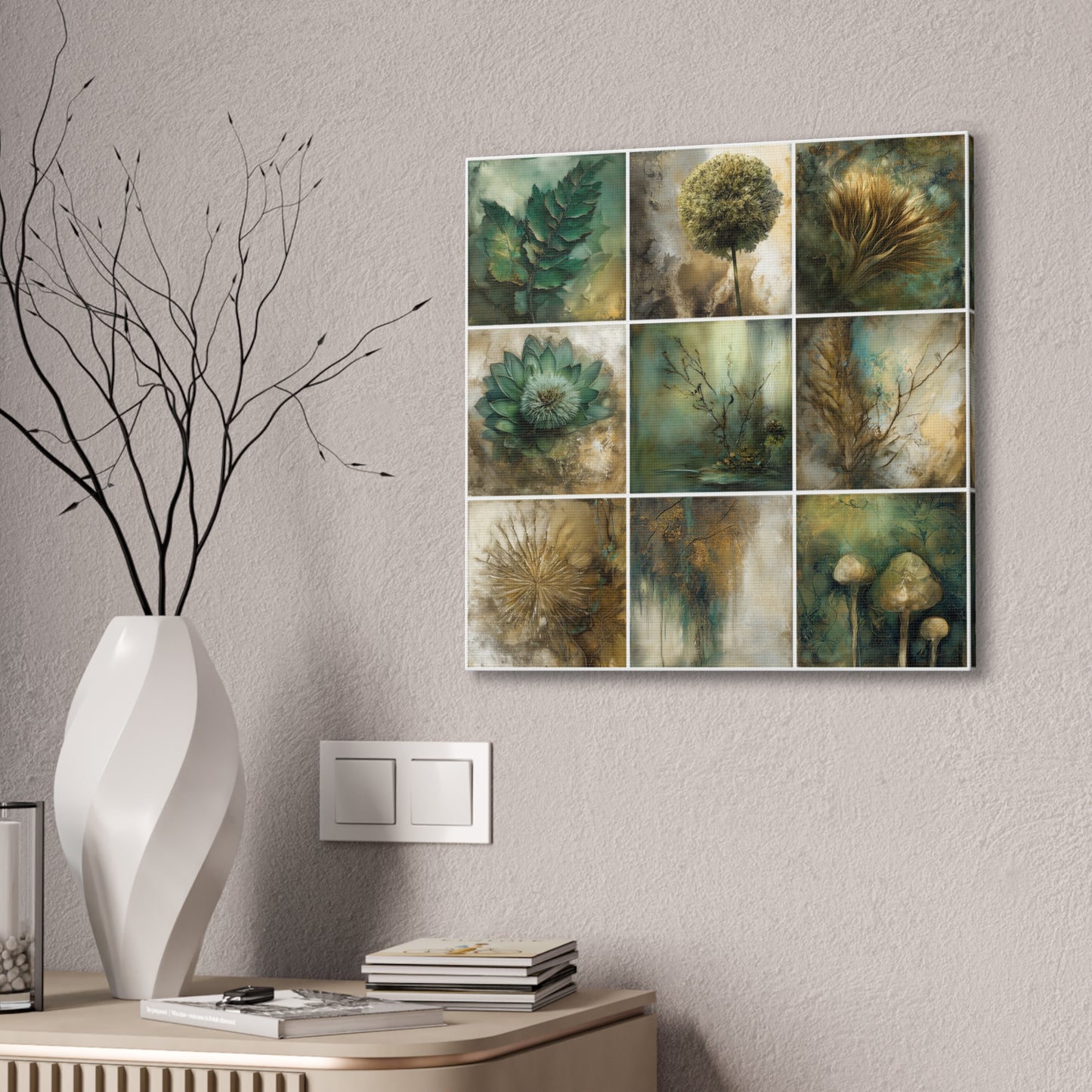 Natures Green Series #2 -Artistic Nature Canvas Wall Art, Plant Decor, Botanical Prints, Home Decor, Eco-Friendly Gift