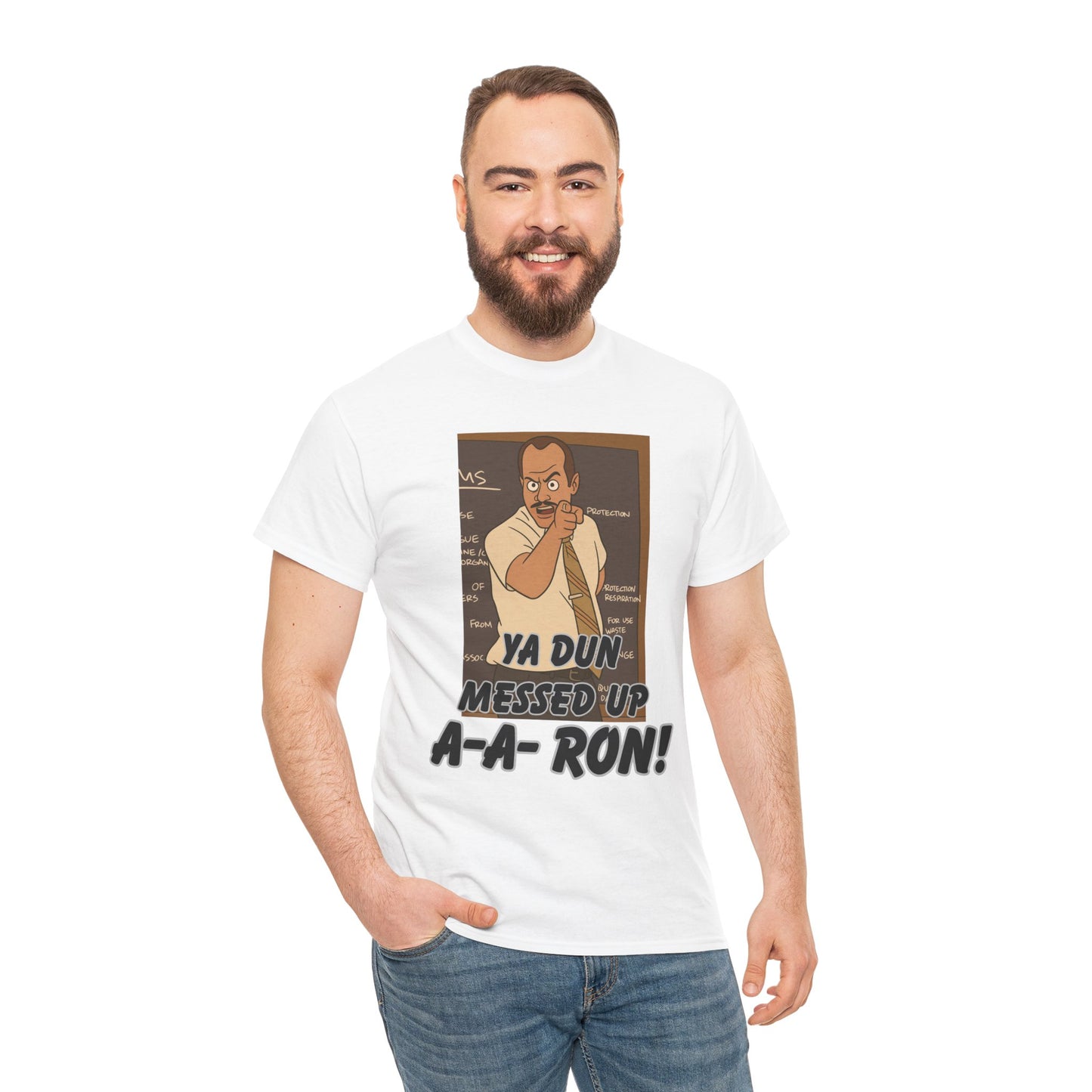 A- A- Ron -Funny Quote Unisex Tee - Perfect for Casual Outings, Gifts, and Pop Culture Fans, Humor Shirt, Movie Quote Tee, Unique Graphic Tee