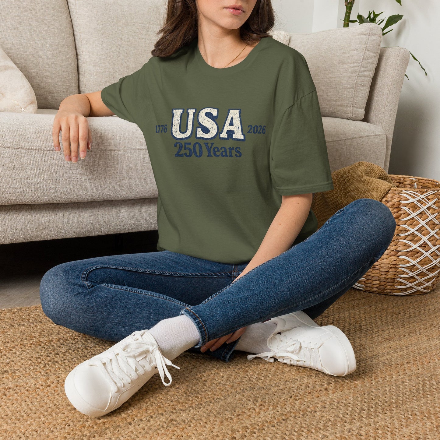 USA 250 Years T-Shirt — 1776–2026 Bicentennial Celebration Tee