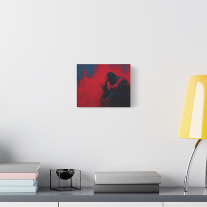 Heavy Load --Emotional Matte Canvas Art, Modern Abstract Wall Decor, Minimalist Canvas Print
