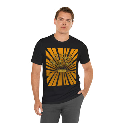 Inspiring Quote Tee, Unisex Jersey Short Sleeve Tee, Motivational T-Shirt, Gift for Dreamers, Positive Vibes Apparel, Journey Inspiration