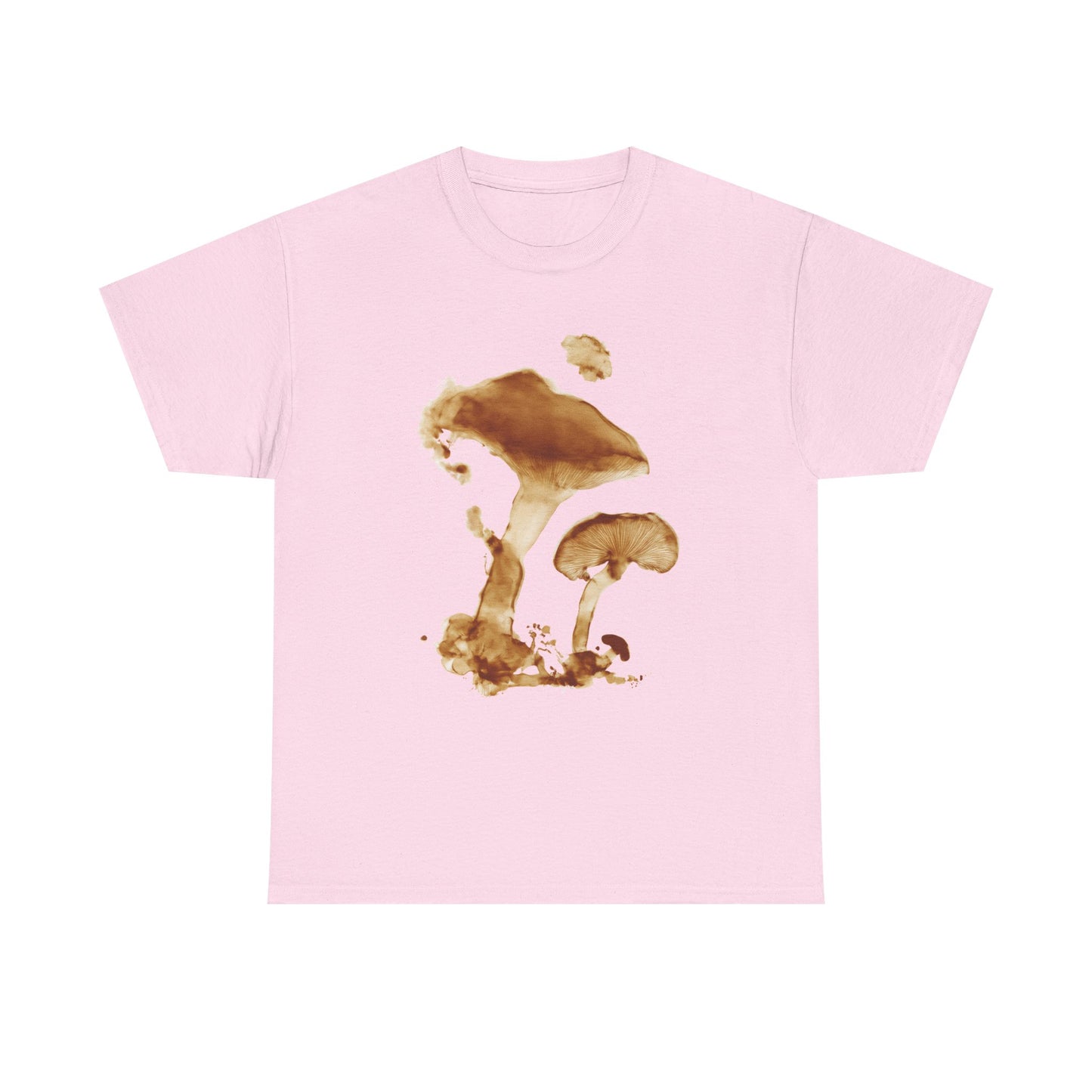 Artistic Spore Print Mushroom Graphic Tee, Unisex Heavy Cotton T-Shirt, Stylish Casual Wear, Eco-Friendly Gift, Nature Lover Apparel