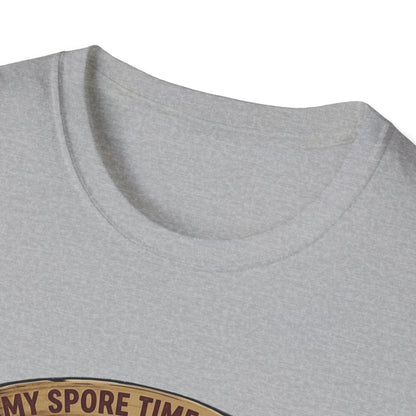 Mushroom Hunting T-Shirt — 'My Spore Time Is Spent' For Foragers & Outdoor Lovers