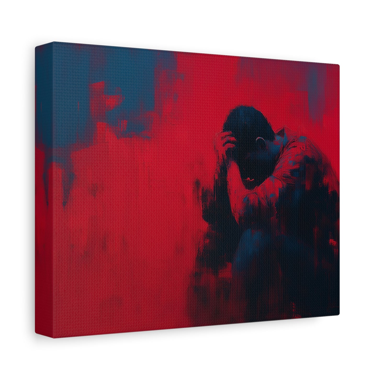 Heavy Load --Emotional Matte Canvas Art, Modern Abstract Wall Decor, Minimalist Canvas Print