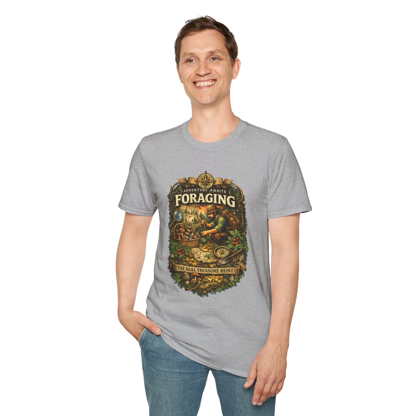 Foraging T-Shirt – 'Foraging: The Real Treasure Hunt' Outdoor Nature Tee