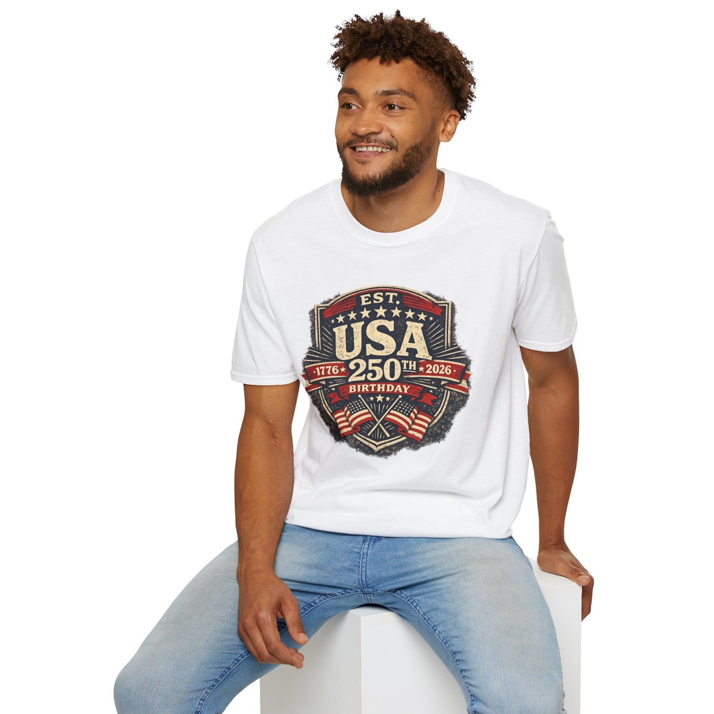 USA 250th Birthday T-Shirt — 1776-2026 Retro American Celebration Tee