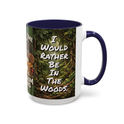 "My Spore Time Is Spent Mushroom Hunting" #2 Accent Coffee Mug (11/15oz)