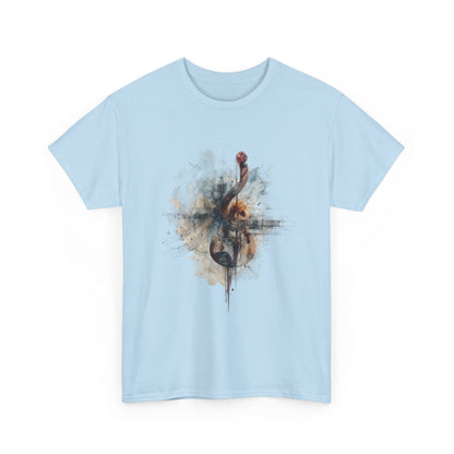 Violin Abstract Music Watercolor T-Shirt — Artistic Treble Clef Music Tee