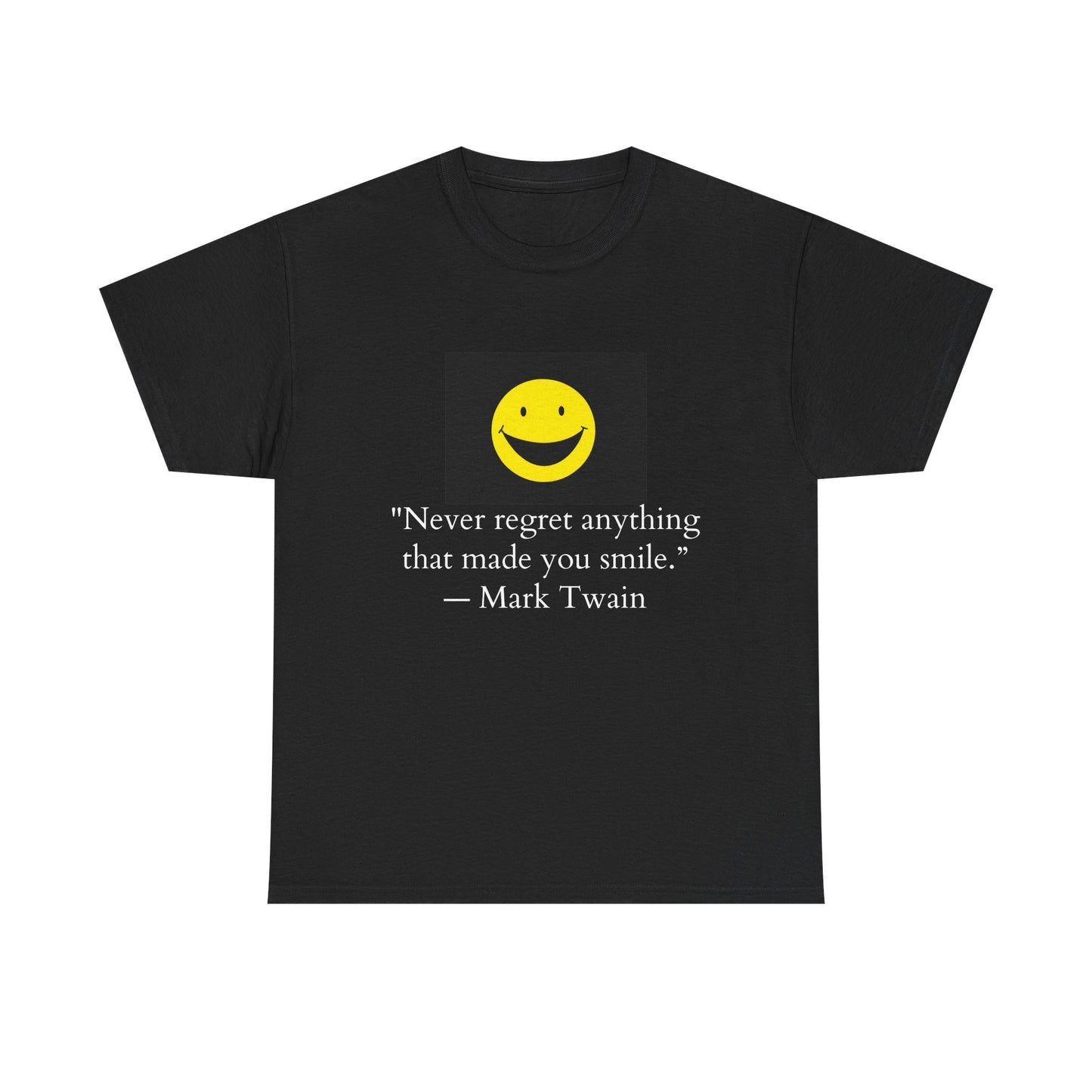 Smile Quote Tee - Unisex Heavy Cotton Shirt, Motivational Gift, Casual Wear, Birthday Present, Inspirational Apparel, Everyday Comfort