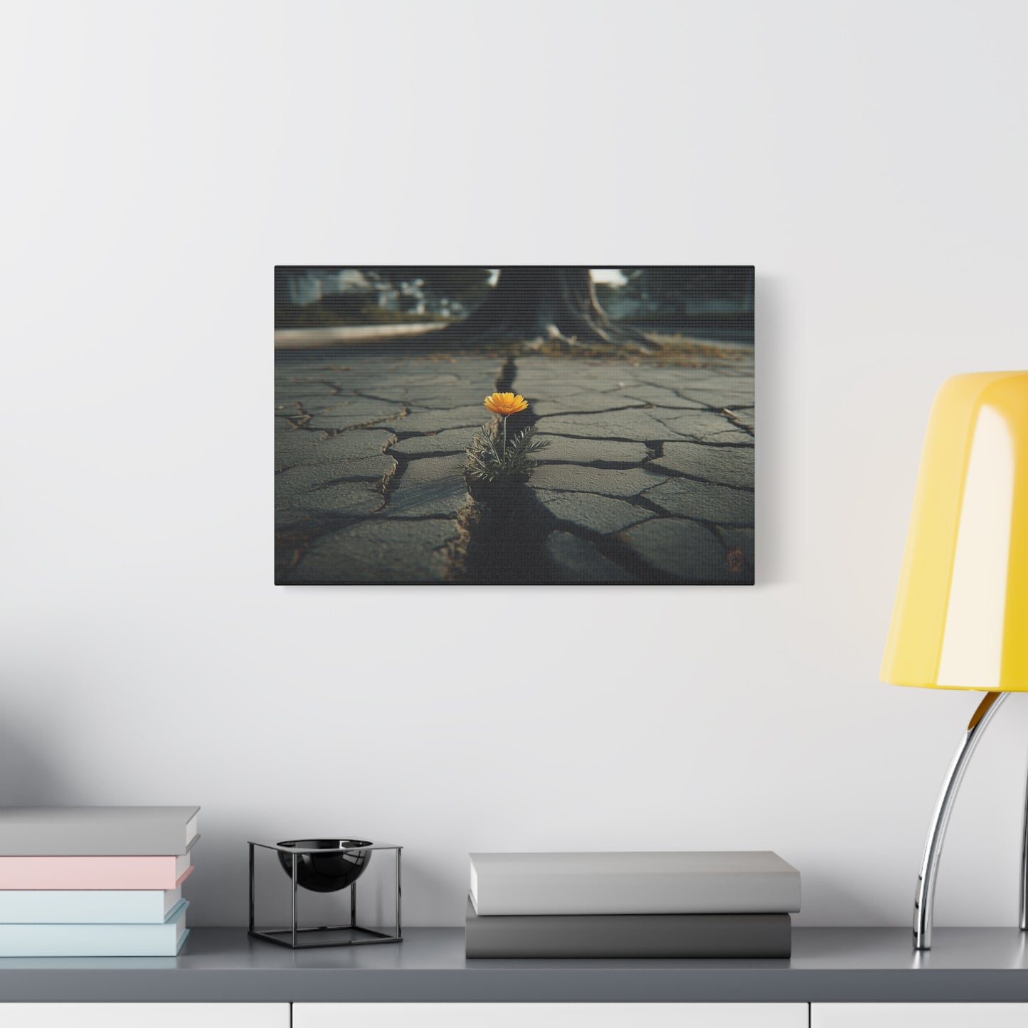Defiant Bloom: Urban Resilience in Monochrome, Photographic Metaphor of Hope--1aceswild.myshopify.com