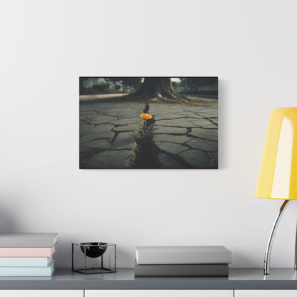 Defiant Bloom: Urban Resilience in Monochrome, Photographic Metaphor of Hope--1aceswild.myshopify.com