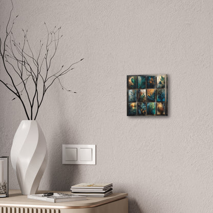 Natures Blue Green Series #3 -Botanical Wall Art, Nature-Inspired Home Décor, Eco-Friendly Canvas Print, Greenery Art Piece, Living Room Wall Hanging