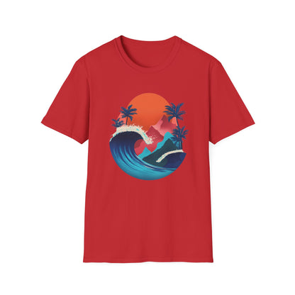 Surf Sunset T-Shirt — Tropical Wave Palm Beach Graphic Tee
