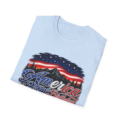 America 250 Birthday T-Shirt – Patriotic USA Flag Design for Independence Day